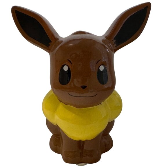 Eevee Ceramic Coin Piggy Bank Pokemon 2016 Nintendo 5.5" Eeveelution RARE - Picture 1 of 11